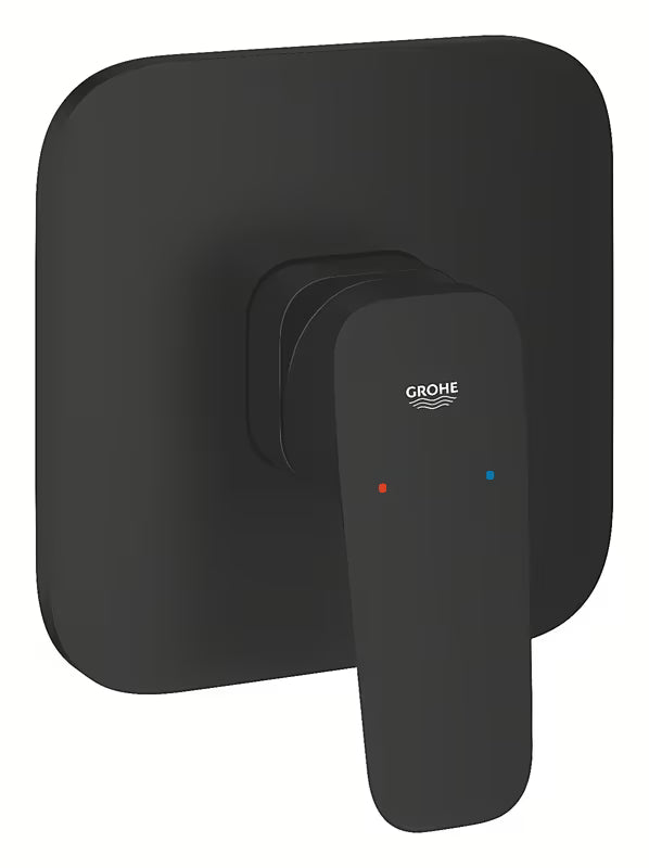 Grohe Cubeo podometna armatura za tuš u mat crnoj boji s ručicom