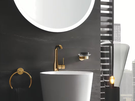 Grohe Essence enoročna stoječa armatura za umivalnik z odtokom v izvedbi cool sunrise