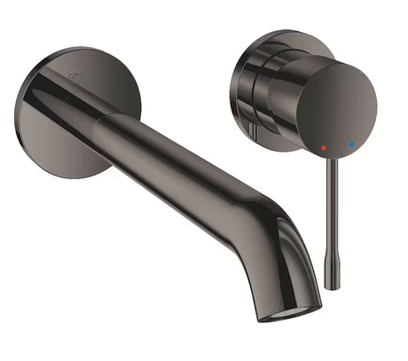 Grohe Essence podometna armatura za umivalnik v izvedbi Hard Graphite brez podometnega elementa.