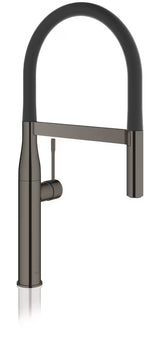 Armatura za Pomivalno Korito Grohe Essence Professional v izvedbi hard graphite z izvlečno prho in vrtljivim izlivom