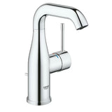 Kromirana armatura za umivalnik Grohe Essence New z odtokom z vrtljivim izlivom