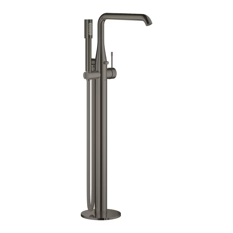 Talna armatura za kad Grohe Essence New s tuš setom v izvedbi Hard Graphite.