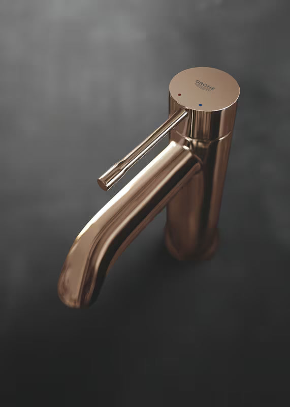 Umivalniška enoročna armatura Grohe Essence New z visokim izlivom in površino Warm Sunset