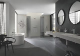 Umivalniška enoročna armatura Grohe Essence New z visokim izlivom in površino supersteel.