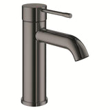 Umivalniška enoročna armatura Grohe Essence New z visokim izlivom v površinski obdelavi Hard Graphite.