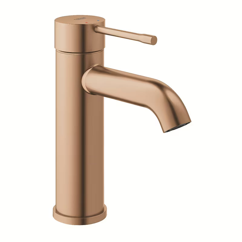 Umivalniška enoročna armatura Grohe Essence New z visokim izlivom v površinski obdelavi brushed warm sunset.