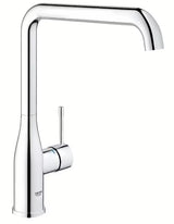 Kromirana armatura za pomivalno korito Grohe Essence New z visokim vrtljivim izlivom in ročnim upravljanjem