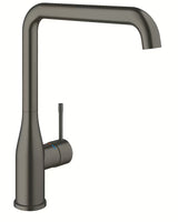 Grohe Essence New kuhinjska enoročna armatura z visokim vrtljivim izlivom v barvi brushed hard graphite