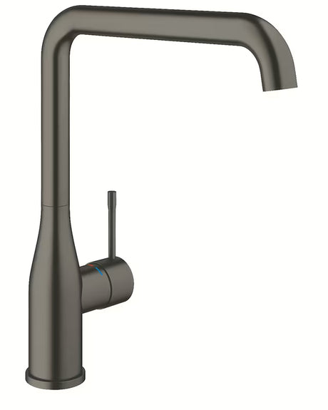 Grohe Essence New kuhinjska enoročna armatura z visokim vrtljivim izlivom v barvi brushed hard graphite