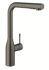 Armatura za Pomivalno Korito Grohe Essence New brushed hard graphite z visokim izlivom in izvlečno prho
