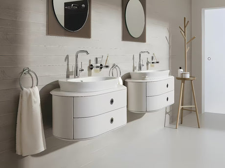 Grohe Essence New visoka armatura za umivalnik v krom izvedbi z vrtljivim izlivom in izlivom
