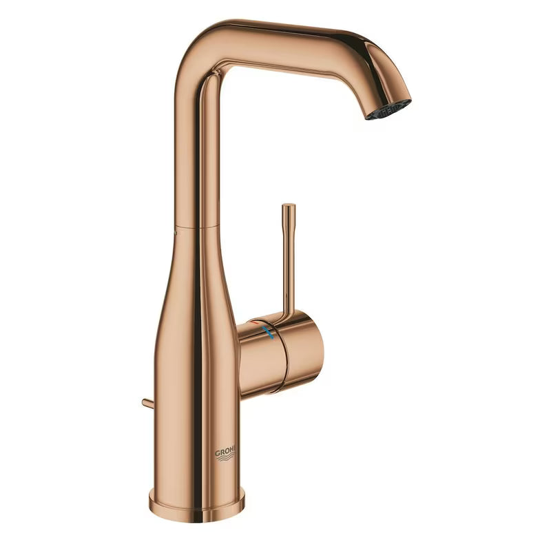 Visoka enoročna armatura za umivalnik Grohe Essence New v barvi warm sunset z vrtljivim izlivom