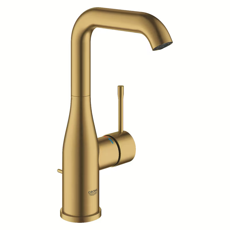 Grohe Essence New visoka enoročna armatura za umivalnik v izvedbi Brushed Cool Sunrise z vrtljivim izlivom