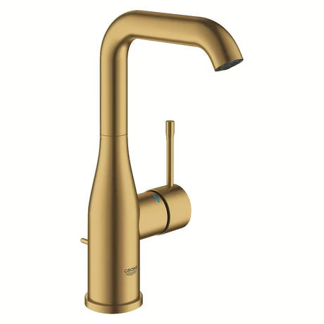 Grohe Essence New visoka enoročna armatura za umivalnik v izvedbi Brushed Cool Sunrise z vrtljivim izlivom