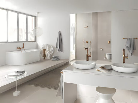 Visoka armatura za Umivalnik Grohe Essence New v barvi warm sunset z vrtljivim izlivom