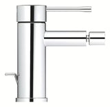 Kromirana enoročna armatura za bide Grohe Essence New z odtokom in zglobnim perlatorjem