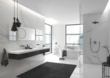 Stenska kadna enoročna armatura Grohe Essence New v površinski obdelavi Brushed Hard Graphite s preklopnikom kad/tuš.