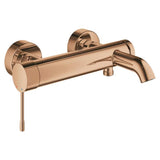 Stenska armatura za kad Grohe Essence New v površinski obdelavi warm sunset s preklopnikom kad/tuš