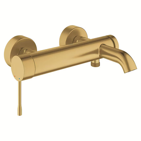 Stenska armatura za kad Grohe Essence New v površini Brushed Cool Sunrise z ročnim upravljanjem