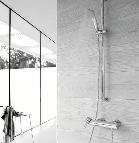 Stenska enoročna armatura za tuš Grohe Essence New v krom izvedbi