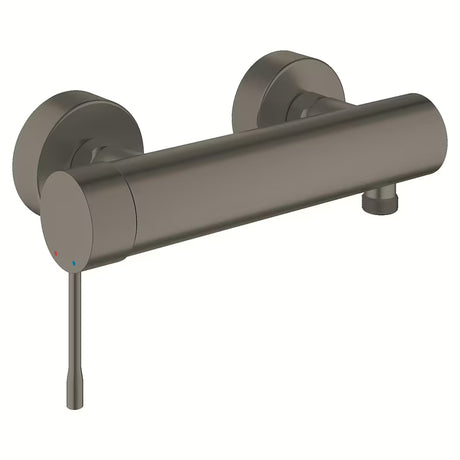 Stenska enoročna armatura za tuš Grohe Essence New v izvedbi brushed hard graphite.