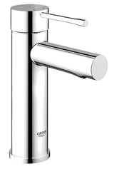 Kromirana armatura za umivalnik Grohe Essence New z ročnim upravljanjem in gladkim ohišjem