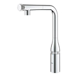 Grohe Essence smartcontrol armatura za pomivalno korito v kromu z visokim vrtljivim izlivom in izvlečno prho