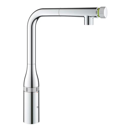 Grohe Essence smartcontrol armatura za pomivalno korito v kromu z visokim vrtljivim izlivom in izvlečno prho