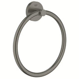 Obroč za brisače Grohe Essentials v izvedbi Brushed Hard Graphite s skritim pritrjevanjem