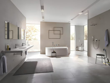 Obroč za brisače Grohe Essentials v izvedbi Brushed Hard Graphite s skritim pritrjevanjem