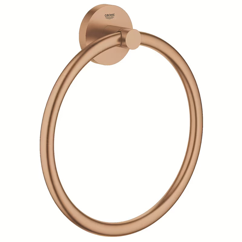 Obroč za brisače Grohe Essentials v izvedbi Brushed Warm Sunset s skritim pritrjevanjem