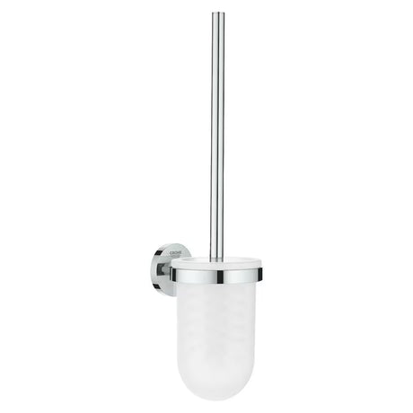 Grohe Essentials komplet WC ščetke v kromu s stensko montažo in skritim pritrjevanjem