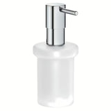 Grohe Essentials dozirnik tekočega mila brez držala v kromirani izvedbi s stekleno posodico