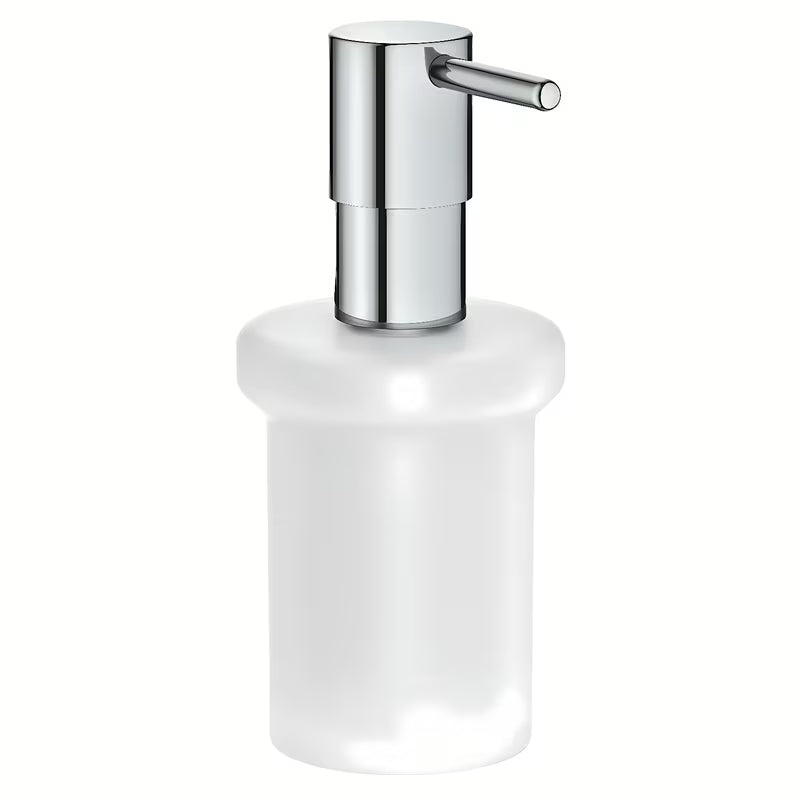 Grohe Essentials dozirnik tekočega mila brez držala v kromirani izvedbi s stekleno posodico