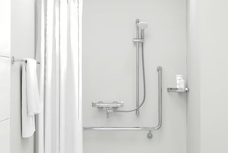 Kromiran držalo za brisače Grohe Essentials z držalom in skritim stenskim pritrjevanjem