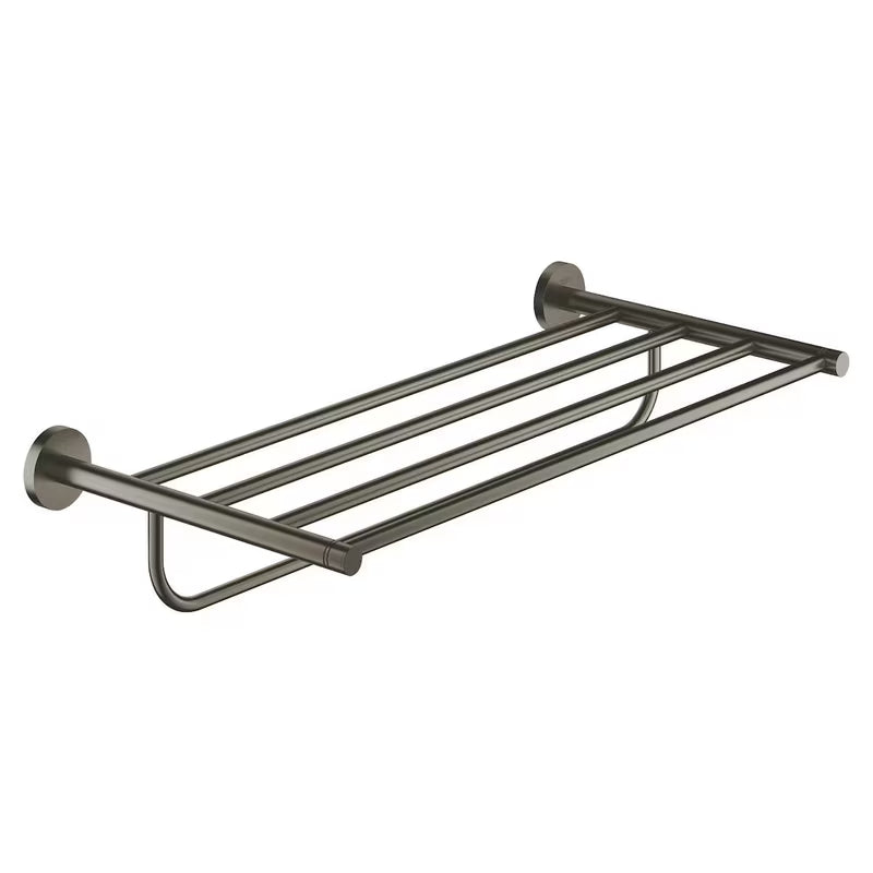 Držalo za več brisač Grohe Essentials v izvedbi Brushed Hard Graphite s skritim pritrjevanjem