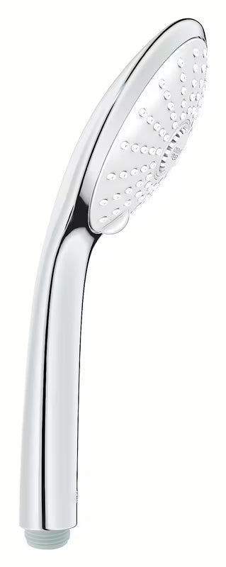 Ročna prha Grohe Euphoria 110 Massage v krom izvedbi z belo pršno ploščo in tremi načini curka