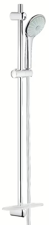 Tuš set Grohe Euphoria 110 Massage v krom izvedbi z ročno prho, pršno letvijo in polico EasyReach