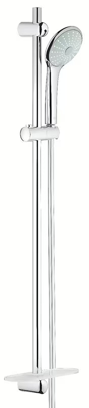 Tuš set Grohe Euphoria 110 Massage v krom izvedbi z ročno prho, pršno letvijo in polico EasyReach