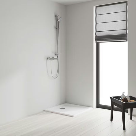 Tuš set Grohe Euphoria 110 Massage v krom izvedbi z ročno prho, pršno letvijo in polico EasyReach
