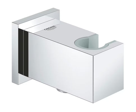 Krom priključek za tuš cev Grohe Euphoria Cube z držalom za prho v oglati izvedbi