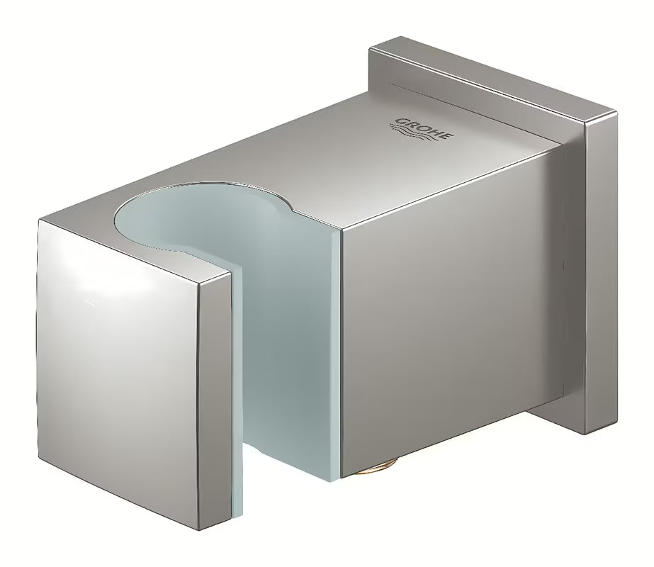 Grohe Euphoria Cube priključek za tuš cev s stenskim držalom tuši v izvedbi supersteel