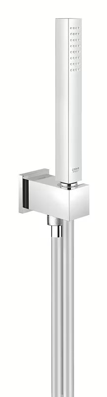 Kromiran tuš set Grohe Euphoria Cube z ročno prho, stenskim držalom in cevjo za prho