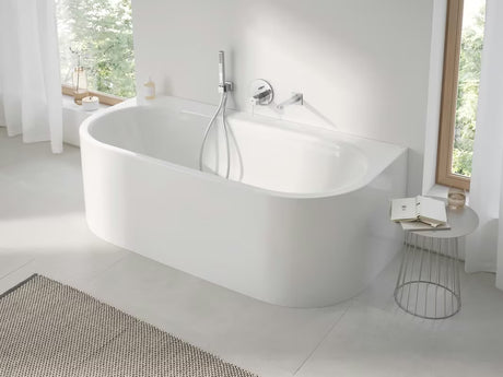 Kromiran tuš set Grohe Euphoria Cube z ročno prho, stenskim držalom in cevjo za prho