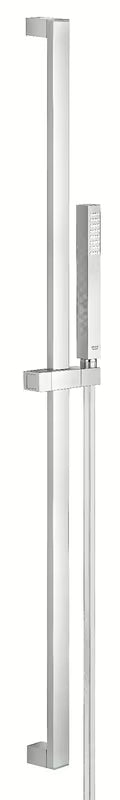 Tuš set Grohe Euphoria Cube v krom izvedbi z ročno prho, drsnikom in cevjo