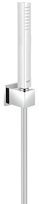 Komplet za Kad Grohe Euphoria Cube v krom izvedbi z ročno prho, držalom in cevjo za prho Silverflex 1 250 mm.