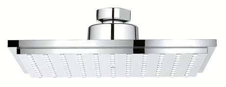Kvadratna nadglavna prha Grohe Euphoria Cube 150 v krom izvedbi z načinom Rain