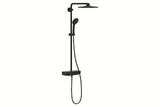 Tušni sistem Grohe Euphoria smartcontrol s termostatom v izvedbi phantom black z nadglavno in ročno prho