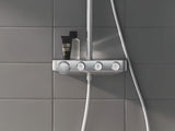 Kromiran tušni sistem Grohe Euphoria smartcontrol s termostatom, nadglavno prho in ročno prho