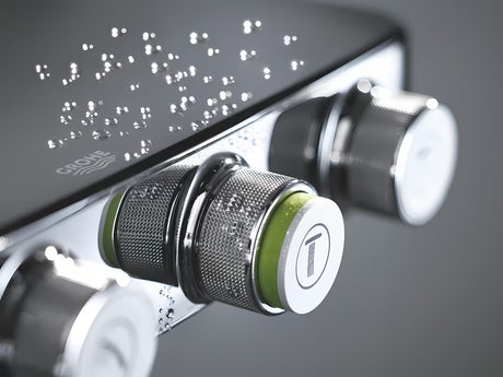 Kromiran tušni sistem Grohe Euphoria smartcontrol s termostatom, nadglavno prho 310 mm in ročno prho
